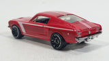 2010 Hot Wheels Night Burnerz 1967 Ford Mustang Red Die Cast Toy Muscle Car Vehicle