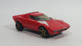 2002 Hot Wheels First Editions Lancia Stratos Red Die Cast Toy Car Vehicle
