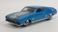 2010 Hot Wheels All Stars '73 Ford Falcon XB Metallic Blue Die Cast Toy Muscle Car Vehicle