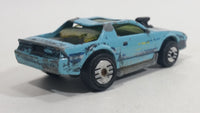 1990 Hot Wheels Blown Camaro Light Blue Turquoise Die Cast Toy Car Vehicle UH