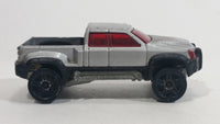 2001 Hot Wheels First Editions Mega Duty Truck Silver Die Cast Toy Car Vehicle