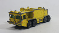 1981 Hot Wheels Workhorses Airport Rescue Yellow Fire Truck Die Cast Toy Car Firefighting Emergency Rescue Vehicle