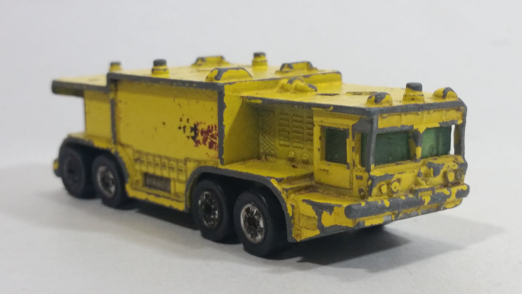 1981 Hot Wheels Workhorses Airport Rescue Yellow Fire Truck Die Cast T ...