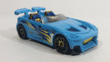 2010 Hot Wheels Hot Tunerz Tantrum Light Blue Die Cast Toy Car Vehicle