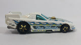 2010 Hot Wheels HW Racing Mustang Funny Car Metallic White Die Cast Toy Race Car Vehicle
