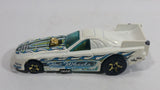 2010 Hot Wheels HW Racing Mustang Funny Car Metallic White Die Cast Toy Race Car Vehicle