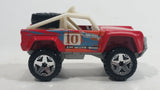 2010 Hot Wheels HW Racing Custom Ford Bronco #10 Red Die Cast Toy Car Offroading Vehicle