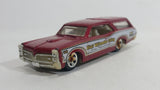2010 Hot Wheels City Works Custom '66 GTO Wagon Fire Department Dark Red and White Die Cast Toy Car Vehicle
