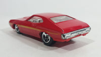 2011 Hot Wheels '72 Ford Gran Torino Sport Red Die Cast Toy Muscle Car Vehicle