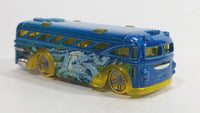 2013 Hot Wheels HW City Graffiti Rides Surfin' School Bus Yellow Die Cast Toy Car Vehicle