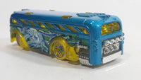 2013 Hot Wheels HW City Graffiti Rides Surfin' School Bus Yellow Die Cast Toy Car Vehicle