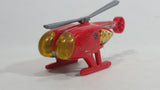 2009 Hot Wheels HW City Works Killer Copter Sky Fire Channel 68 Red Die Cast Toy Helicopter Aircraft Vehicle