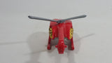 2009 Hot Wheels HW City Works Killer Copter Sky Fire Channel 68 Red Die Cast Toy Helicopter Aircraft Vehicle