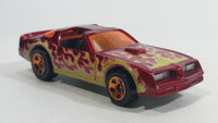 2010 Hot Wheels Race World Volcano Hot Bird Pontiac Firebird Metalflake Red Die Cast Toy Car Vehicle