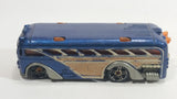 2001 Hot Wheels Surfin' School Bus Blue Die Cast Toy Car Vehicle