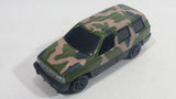 HTF Yatming Jeep Grand Cherokee No. 827 Green Brown Camouflage Die Cast Toy Military Army Car Vehicle