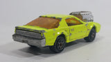 Vintage Majorette Pontiac Firebird Trans Am Fluorescent Yellow Die Cast Toy Car Vehicle with Blown Motor