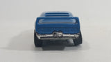 2011 Hot Wheels 3-Lane Super Speedway Exclusive Rivited Light Blue Die Cast Toy Car Vehicle
