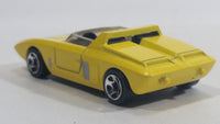 2010 Hot Wheels '62 Ford Mustang Concept Yellow Die Cast Classic Toy Car Vehicle