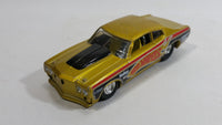 Hot Wheels G Machines '70 Chevelle Metalflake Golden Yellow 1/50 Scale Die Cast Toy Muscle Car Vehicle with Rubber Tires