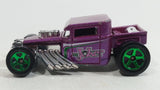 2012 Hot Wheels Batman Bone Shaker Purple Die Cast Toy Car Hot Rod Vehicle