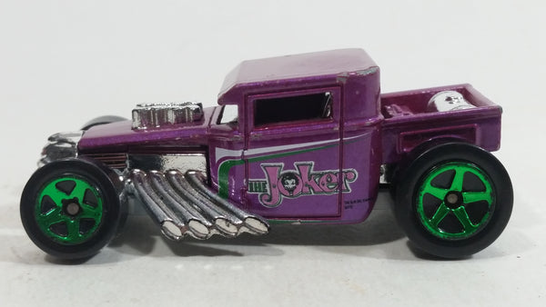 2012 Hot Wheels Batman Bone Shaker Purple Die Cast Toy Car Hot Rod Vehicle