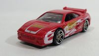 2010 Hot Wheels Ferrari 5 Ferrari F355 Challenge Red Die Cast Toy Car Vehicle