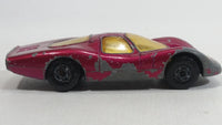 Vintage 1969 Lesney Matchbox Superfast Ford Group 6 Magenta Crimson Pink Die Cast Toy Car Vehicle