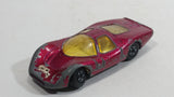 Vintage 1969 Lesney Matchbox Superfast Ford Group 6 Magenta Crimson Pink Die Cast Toy Car Vehicle