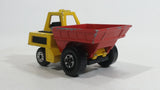 Vintage 1976 Matchbox Lesney Superfast Site Dumper Truck Yellow and Red No. 26 Die Cast Toy Car Construction Equipment Machinery Vehicle - Made in England