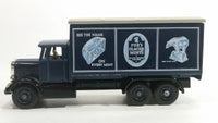 Lledo Days Gone DG 44 1937 Scammell 6 Wheeler Fox's Glacier Mint's Dark Blue Delivery Truck Die Cast Toy Car Vehicle