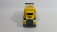 2010 RCR General Mills Cheerios Breakfast Cereal Food Plastic Semi Tractor Truck and Paper Trailer Promotional #33 Yellow Toy Car Vehicle Rig with Opening Rear Doors and Non Moving Wheels