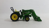 ERTL John Deere Tractor with Bucket Scoop Green and Yellow Die Cast Toy Farming Machinery Vehicle
