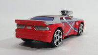 HTF 2012 Maisto Marvel Ultimate Spiderman Whiplash Silver and Red Die Cast Toy Car Vehicle