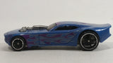 2014 Hot Wheels Stunt 'N Dunk Color Changers Nitro Door Slammer Aston Martin Blue and Purple Die Cast Toy Race Car Vehicle
