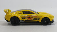 2016 Hot Wheels HW Speed Graphics Custom '15 Ford Mustang Pennzoil Yellow Die Cast Toy Car Vehicle