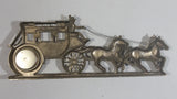 Vintage Horse Drawn Stage Coach Carriage Wagon Thermometer Wall Decoration