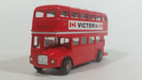 Free Wheel Victoria, BC Canada Double Decker Bus Red Die Cast Toy Car Vehicle