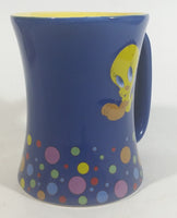 Tindex Warner Bros Looney Tunes Tweety Bird Cartoon Character 4 1/2" Tall Blue and Yellow Ceramic Coffee Mug Collectible