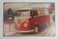 California Cali VW Volkswagen Van 8" x 12" Tin Metal Sign