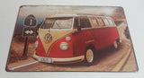 California Cali VW Volkswagen Van 8" x 12" Tin Metal Sign