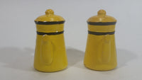 Vintage RCMP Royal Canadian Mounted Police Hand Painted Ceramic Kettle Shaped Salt and Pepper Shakers Princeton, B.C. Travel Collectible