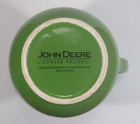 John Deere 6 3/4" Tall Green Stoneware Water Pitcher Farming Collectible