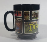 Thermo Serv Walt Disney Productions Disneyland Black Insulated Plastic Coffee Mug Collectible