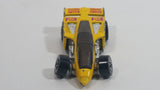 1988 Hot Wheels Speed Fleet Shadow Jet F-3 Inter Cooled Yellow Die Cast Toy Race Car Vehicle