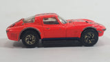 1994 Matchbox Corvette Grand Sport Neon Orange Black Tire Tracks Die Cast Toy Car Vehicle