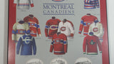 NHL Ice Hockey Team Montreal Canadiens Jersey History Hardboard Wall Plaque Hanging Sports Collectible 8" x 10"