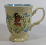 Disney Princess Tiana Ceramic Elegantly Designed Light Yellow and Blue Tea Cup Coffee Mug Collectible