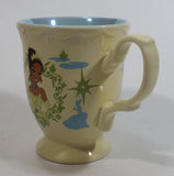 Disney Princess Tiana Ceramic Elegantly Designed Light Yellow and Blue Tea Cup Coffee Mug Collectible