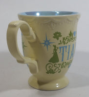 Disney Princess Tiana Ceramic Elegantly Designed Light Yellow and Blue Tea Cup Coffee Mug Collectible